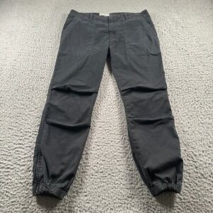 Nili‎ Lotan French Military Pants Womens 4 Navy Utility Jogger Cropped Cuff